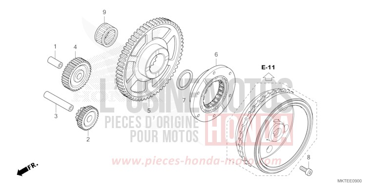 STARTING CLUTCH for X-ADV 750 MAT DEEP MUD GRAY (NHD05) from 2025